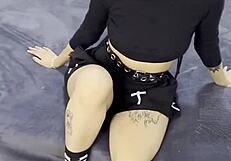 oh man, this tiny emo goth teen 18+ interview got me so excited for her creampie