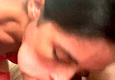 your latina girlfriend slurps cock like a hungry teen slut