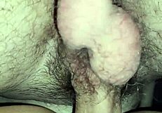 she bends me over i cum on his cock then he creampies me deep