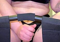 Riding my sex chair dick feels so good close up