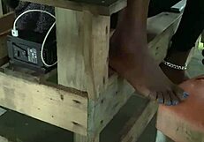 Slim Waist BITCH FLASHES Puffy PUSSY at crowded public BEACH for all to see.