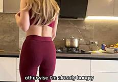 Russian Stepson Pounds Stepmom's Pussy Doggystyle While Stepdad's Away With Subtitles