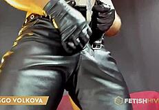 FetishHiveLive: Viggo Volkova's Hairy Leather Freakout!