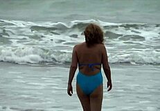 I Return Horny from Beach Masturbating Until Stepson's Huge Cock Fucks Me Wild