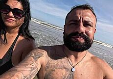 vendors spot my slut wife in public beach cuckold fun