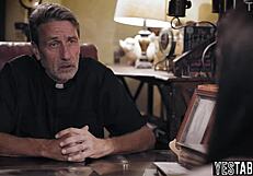 cheating busty milf rams mature priest cock begging forgiveness