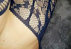 house party milf in stockings bends over for pov doggystyle pounding