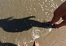 vendors spot my slut wife in public beach cuckold fun