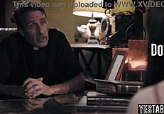 cheating busty milf rams mature priest cock begging forgiveness