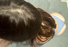 stepsister sneaks blowjob then bends for doggystyle pounding