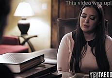 cheating busty milf rams mature priest cock begging forgiveness