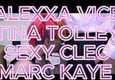 innocent interview turns into tina tolley's deepthroat cumswallow foursome orgy