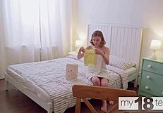 what if skinny lana broks' panties hide her tight teen pussy secrets while she fingers herself