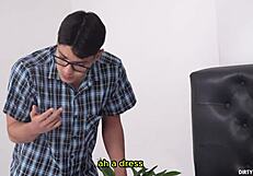 i can't resist this sexy milf's tight ass begging for my virgin cock pounding