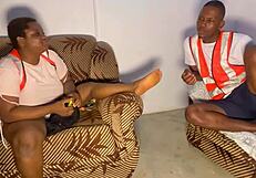 alphabaddie chats lead to bent over big black cock doggystyle cumshot