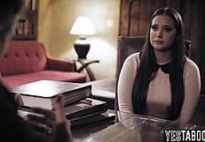 cheating busty milf rams mature priest cock begging forgiveness