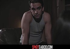 step-uncle charms petite emily willis into bent over deepthroat cowgirl ride