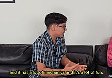 i can't resist this sexy milf's tight ass begging for my virgin cock pounding