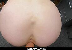 pervert mall cop rips clothes and punishes shoplifting teen in garage - lifterx