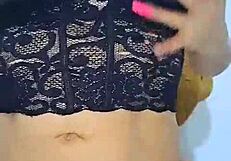 la coneja rabitquicky squirts multiple times with toy and fingers on her big tits