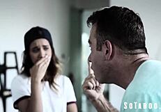 ignorant guy converts uma jade's lesbian stepsis