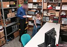 i got caught shoplifting and had to fuck the hot officer to get out free