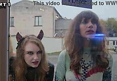 Alice Maze Irogenia Lyna Jade Coquette Halloween Lesbian Ass Lick Strapon Orgy Episode 1