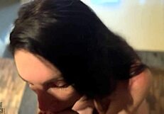 brunette milf blows load in shower hits real orgasm after