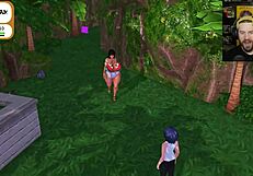 Kicked Out for Secret Shower Squirting Sin with Big Tits