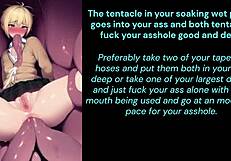 Crimson Commands Lost Girl in Rough BDSM JOI with Cum-Filled Double Penetration!