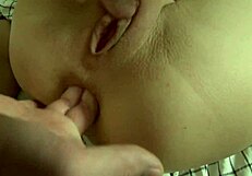 18+ Teen Rides Reverse Cowgirl on Monster Cock with Gaping Pussy Action