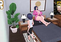 Kicked Out for Secret Shower Squirting Sin with Big Tits