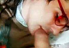 Mi novia deepthroats on balcony patio, irreversible sin throat gag update 95