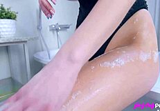 matty & simon kitty's hot lesbian play at home fingering & licking 👅💦