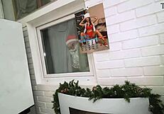 Santa Fucks Monika Fox's Tight Anal with Monster Cock Squirt and Cumshot Facial