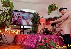 Avery Black's Petite Asian Pussy Takes Monster Black Cock After Deepthroat Blowjob