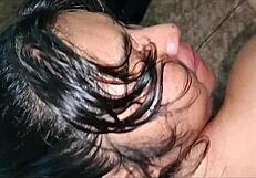 that horny little prostitute bends over begging for anal from her godfather