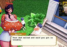 Kicked Out for Secret Shower Squirting Sin with Big Tits