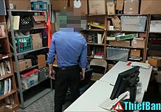 hey shopliftin teen 18+ sluts gotta suck n fuck the security guard's shaved cock to skip jail time