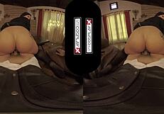 vr cosplay x: fucking hot sorcerer katrina jade's pierced tits pov