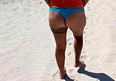 Mexicana Whore Flashes Tits And Ass Then Gets Groped Publicly On Beach
