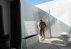 hey what if neighbors catch us fuckin hard doggy on pool bathroom counter interracial bbc