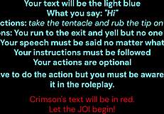 Crimson Commands Lost Girl in Rough BDSM JOI with Cum-Filled Double Penetration!