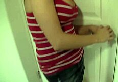 he pulls out after pounding her and jerks off for a massive facial cumshot blast!