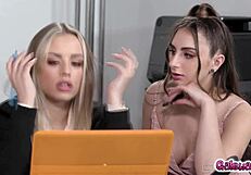 hey anna claire clouds, wanna lick penelope kay's pussy in this hot office lesbian scene??
