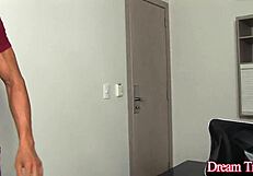 dude nathalia de castros tight trans assfucking booty squeezes cock till fountain cum explosion