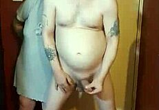 hey kelly humiliates me naked blindfolded on cam big cumshot