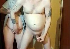 hey kelly humiliates me naked blindfolded on cam big cumshot