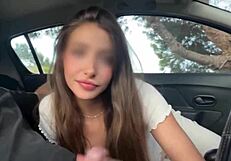 stranger peeks as i suck boss cock during lunch break outdoors