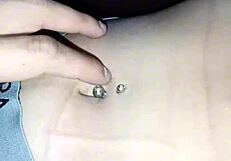 imagine teasing her belly button ring all night long